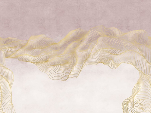 графика, золотые линии, бежевые, с градиентом