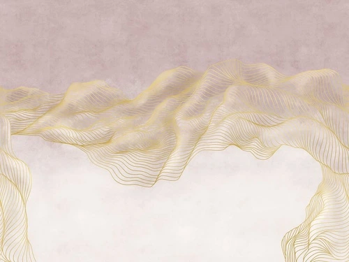 графика, золотые линии, бежевые, с градиентом