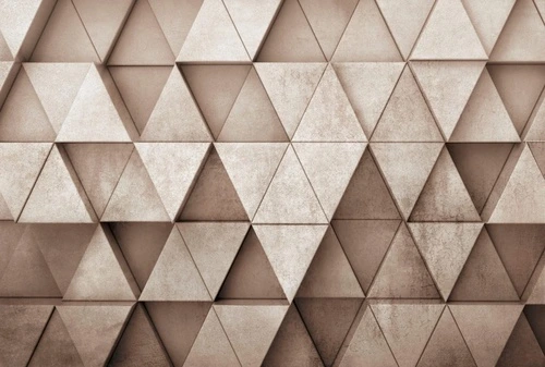 геометрия, треугольники, бежевые, коричневые