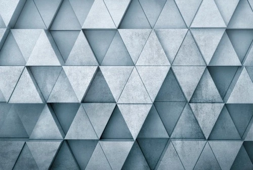 геометрия, треугольники, голубые, темно голубые