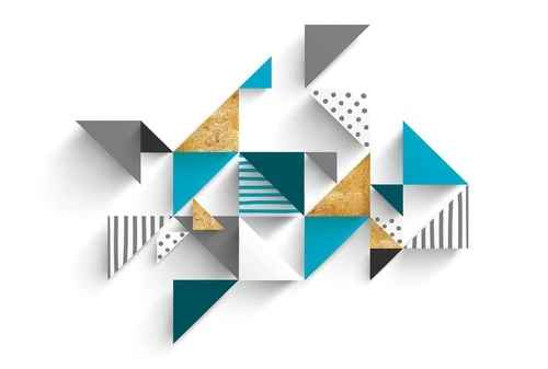 геометрия, треугольники, синий