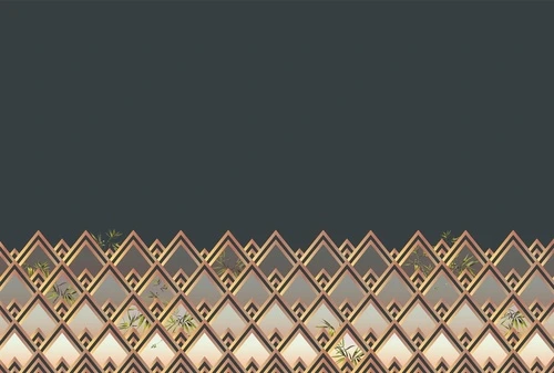 геометрия, узор, черные, медные