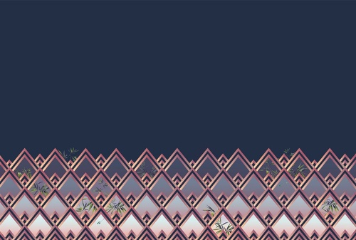 геометрия, узор, черные, медные, розовые