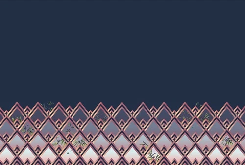 геометрия, узор, черные, медные, розовые