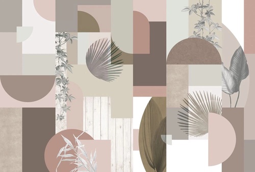 абстракция, геометрия, серо-бежевые