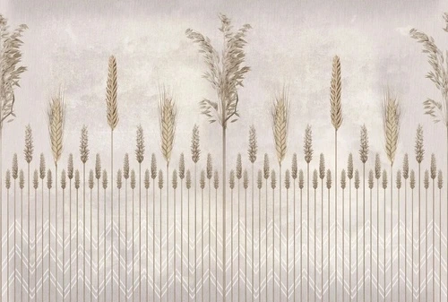 бежевые, геометрия, колосья