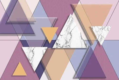 геометрия, треугольники, сиренево-бежевые