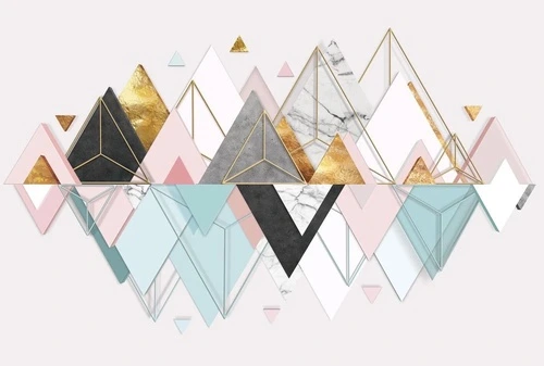 геометрия, треугольники, серо-голубые