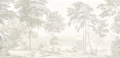 пейзаж, лес, нежные, пастельные, итальянские, воздушные, современный дизайн, красивые, бежевые, хорошего качества, стильные, деревья, лес в тумане, новинки