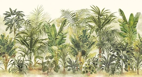 в загородный дом, тропики, пальмы, зеленая