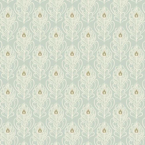 классика, обои с перьями, зеленые