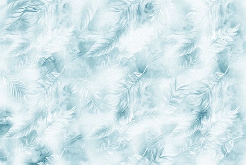 молодежные, абстракция, перья, голубые