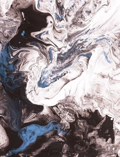 в ванную комнату, под мрамор, черно-белые, с синим