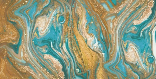 в ванную комнату, под мрамор, рыже-бирюзовая