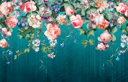 розы, пионы, лепестки, растения, листья, цветы