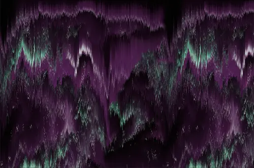 синий, сияние, градиент, золото, северное сияние, яркий, темный