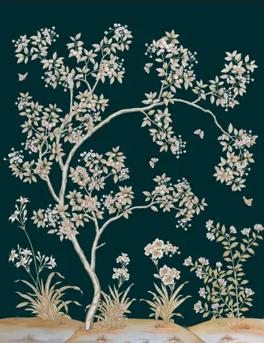 листья, трава, цветы, дерево, кусты, растения, шинуазри