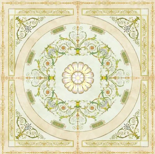 геометрия, узоры, линии, потолок, потолочный