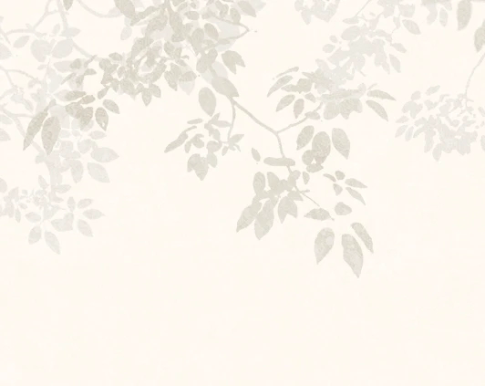 Арт-обои - графика, бежевые, ветки, листья, листья на стену, трава, травы, лес, ветки деревьев