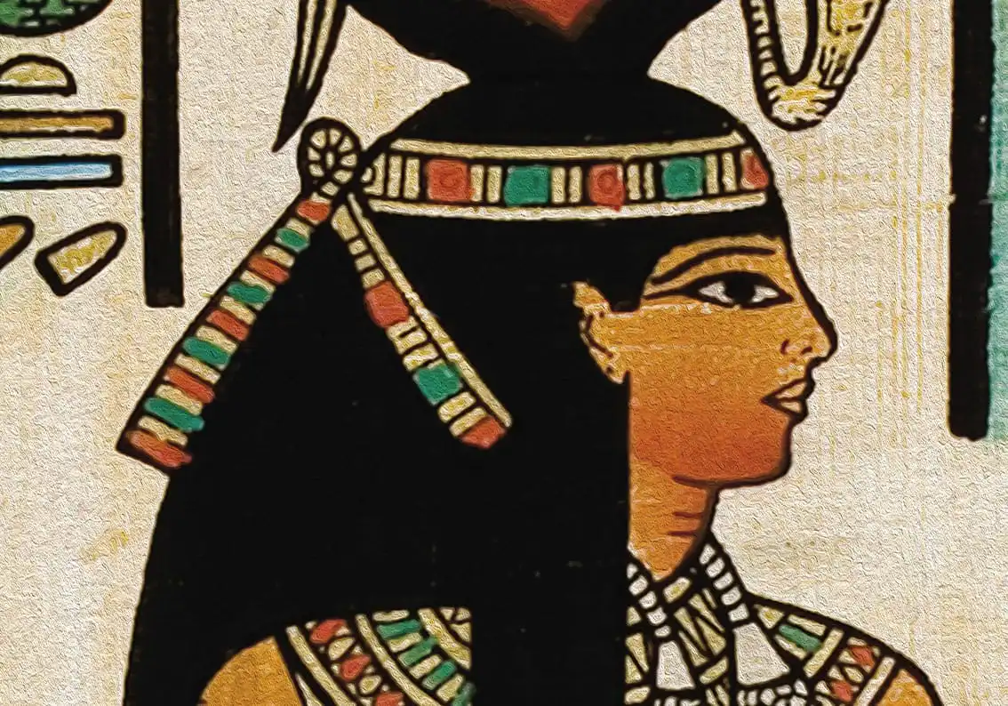 Арт-обои - живопись, египет, древние, фараоны, горизонтальные, на бежевом фоне, тутанхамон, яркие