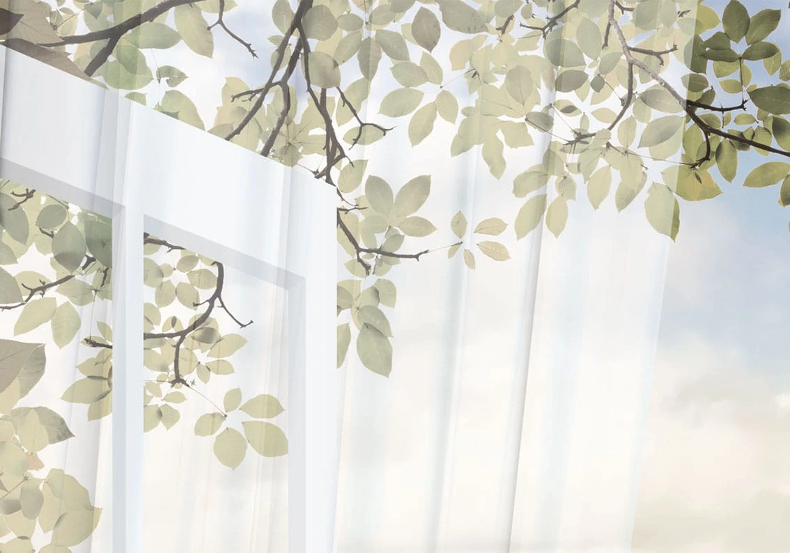 Арт-обои - пейзаж, окно, с рекой, веранда, балкон, 3д