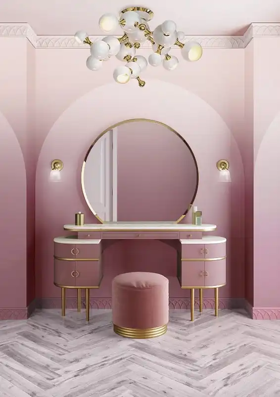 Фотообои и фрески в интерьере - для подростка, с градиентом, однотонные, крутые, бесшовные, розовые, необычные, картинки, эффектные, с эффектом деграде, флизелиновые, на всю стену, в ванную комнату, моющиеся, в салон красоты, крупные, градиент арт