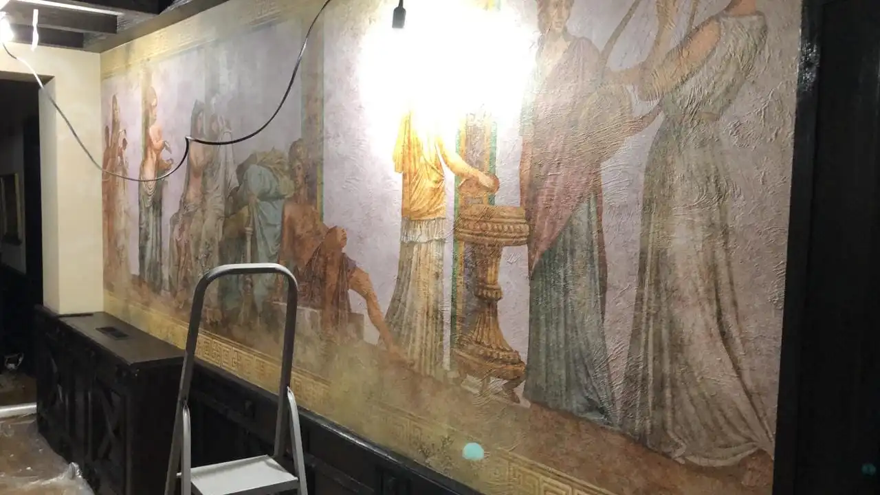 Фотообои и фрески в интерьере - выполненные, древний рим, античные, качественные, для замка, коричневые, наши работы, во всю стену, длинные, широкие