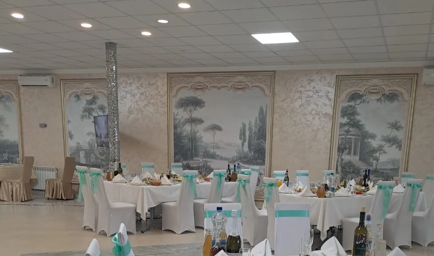 Фотообои в интерьере - наши работы, в ресторан, новинки, пейзажи, голубые, с деревьями, 3д