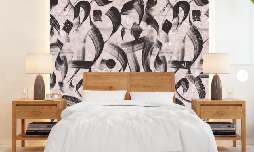 Фотообои и фрески в интерьере - абстракция, абстрактные, абстракция на стену, черно белая, темная