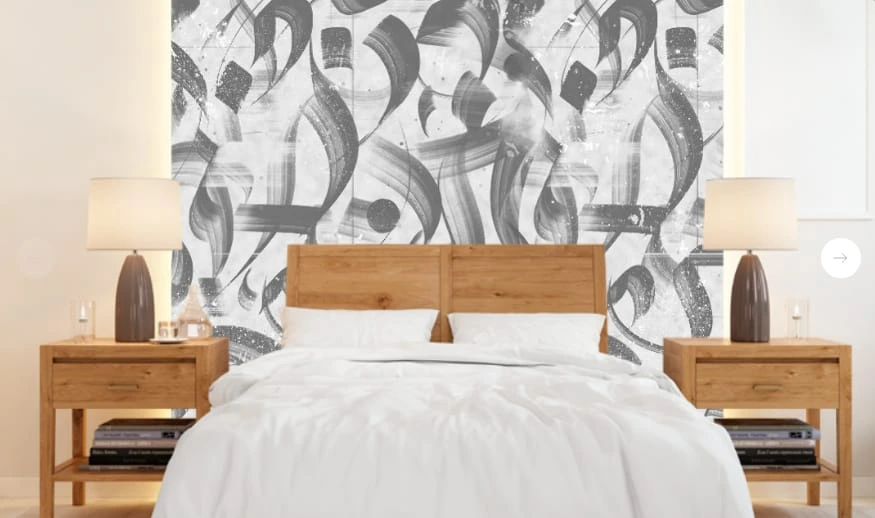 Фотообои и фрески в интерьере - абстракция, абстрактные, абстракция на стену, светлая, светло серая