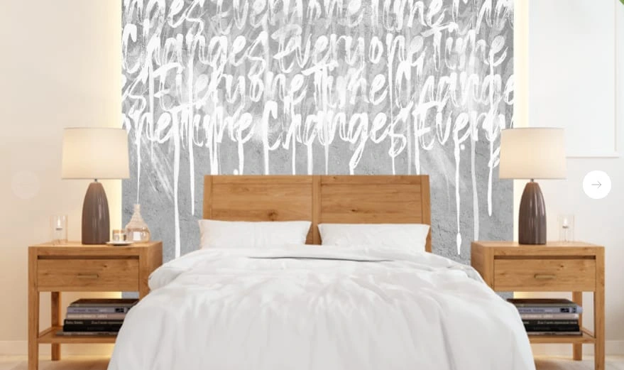 Фотообои в интерьере - абстракция, абстрактные, абстракция на стену, светло серые, бело-серые, с текстом