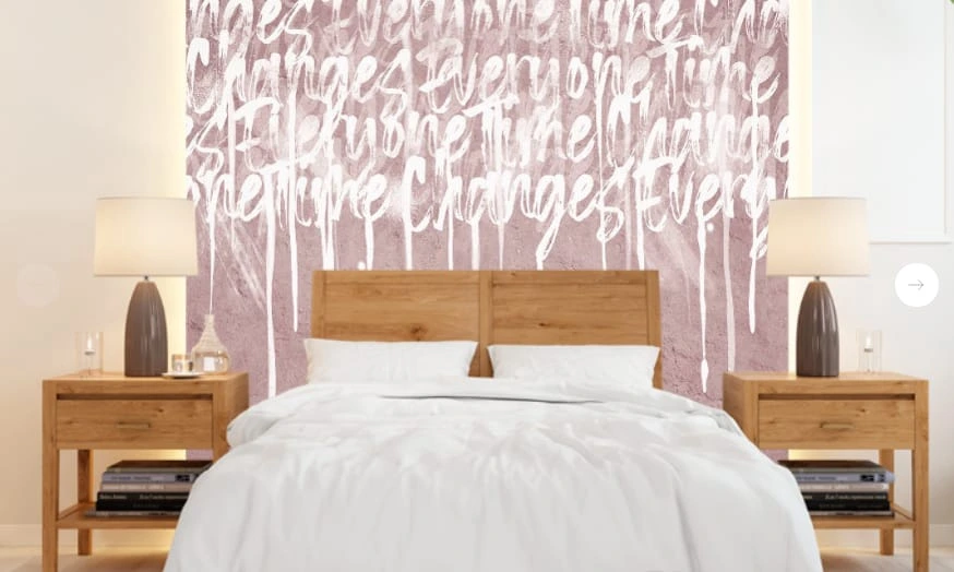 Фотообои в интерьере - абстракция, абстрактные, абстракция на стену, светлые, серо-розовая,  розовая