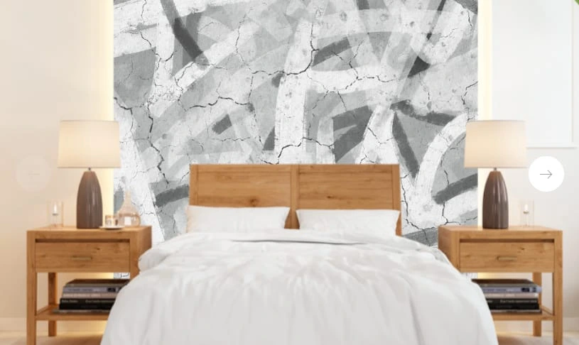 Фотообои в интерьере - абстракция, абстрактные, абстракция на стену, серая, белая, с черным, светлая