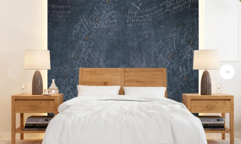 Фотообои в интерьере - абстракция, абстрактные, абстракция на стену, лофт, синяя, буквы, темная