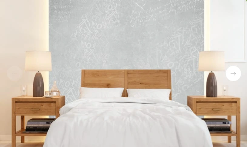 Фотообои и фрески в интерьере - абстракция, абстрактные, абстракция на стену, серая, лофт, буквы, слова