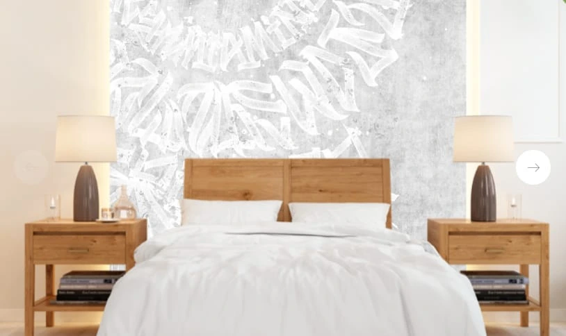 Фотообои и фрески в интерьере - абстракция, абстрактные, абстракция на стену, бело-серая, светлая, серая, белая графика, лофт, круговая