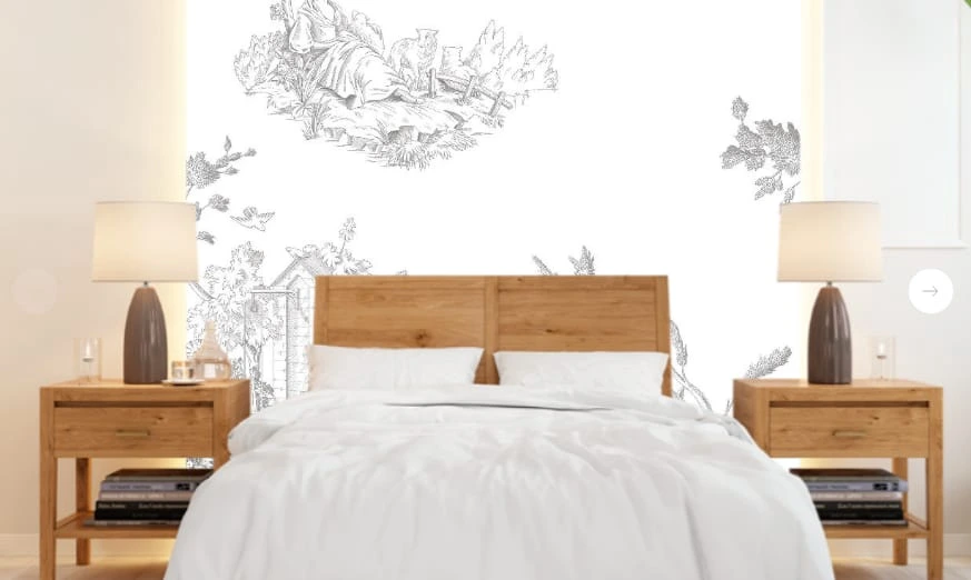 Фотообои и фрески в интерьере - графика, нежная, девушки, серая, бело-серая, на белом фоне, стильные, стильные обои фреска флизелиновые купить