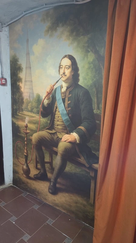 Фотообои в интерьере - наши работы, петр первый, в ресторан