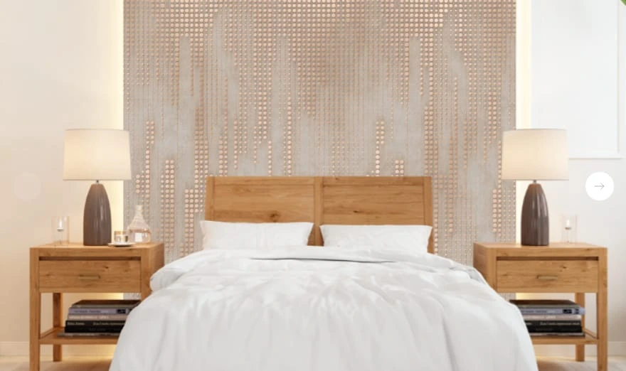 Фотообои и фрески в интерьере - графика, геометрия, светло коричневая, кружочки