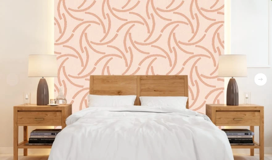 Фотообои в интерьере - графика, узоры, песочная