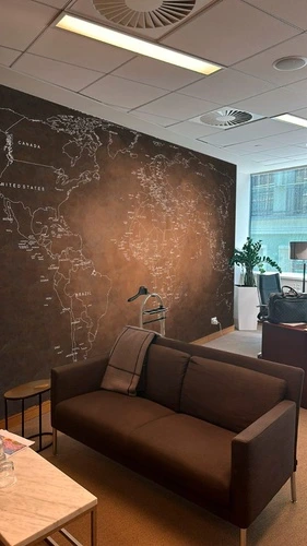 наши работы, карта мира политическая, в офис, в кабинет, коричневые