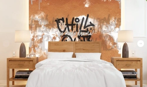 абстракция, абстрактные, абстракция на стену, рыжие, рыже-белые, с черным