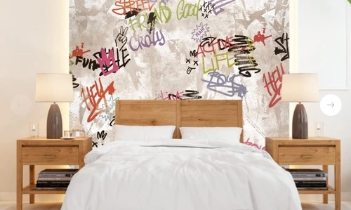 абстракция, абстрактные, абстракция на стену, бежевые, бежевая, с черным, с красным, слова, буквы, с голубым