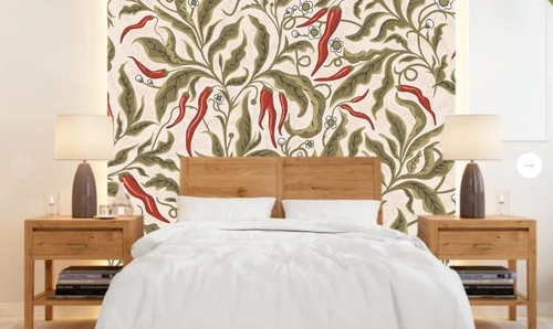 минимализм, с листьями, перцы, зеленая, красная, розовая