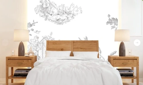 графика, нежная, девушки, серая, бело-серая, на белом фоне, стильные, стильные обои фреска флизелиновые купить