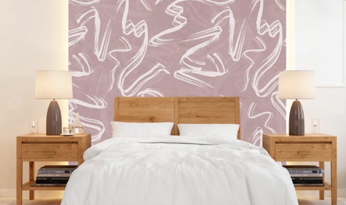 графика, серо-розовая, линии, белые