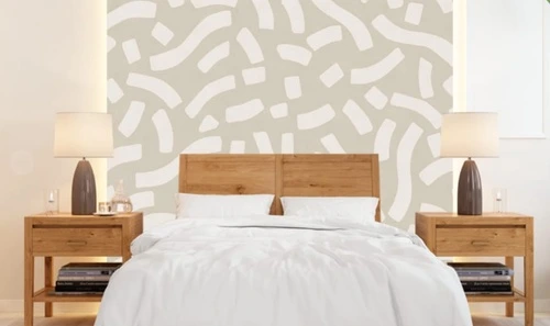 графика, бело-бежевая, бежевые, кривые линии