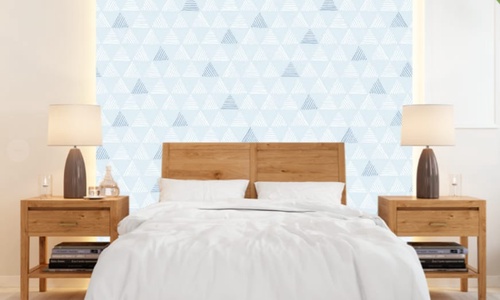 графика, геометрия, треугольники, голубая