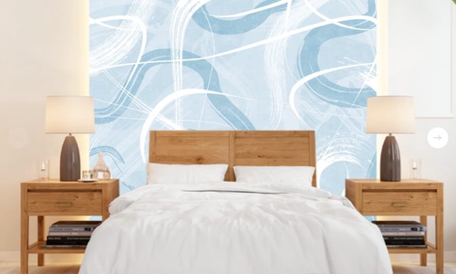 графика, голубая, белые линии