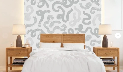 графика, кривые линии, серая